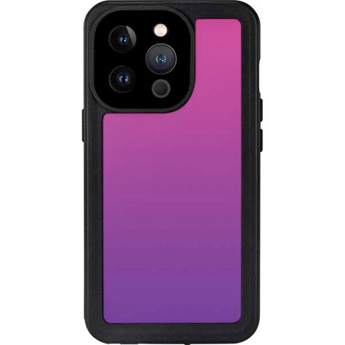 Purple Ombre iPhone 15 Pro Waterproof Case