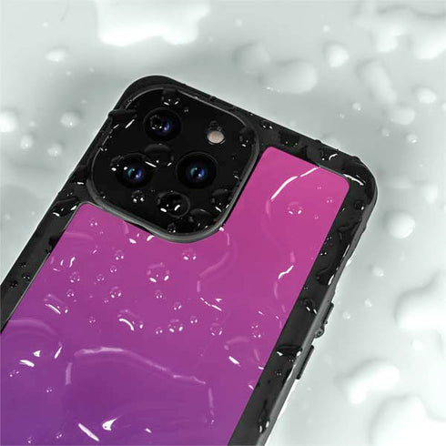 Purple Ombre iPhone 15 Pro Waterproof Case
