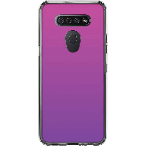 Purple Ombre LG K51/Q51 Clear Case