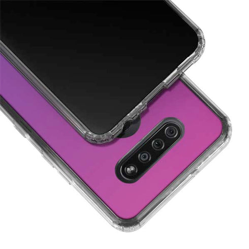 Purple Ombre LG K51/Q51 Clear Case