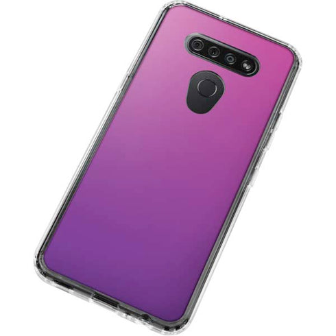 Purple Ombre LG K51/Q51 Clear Case