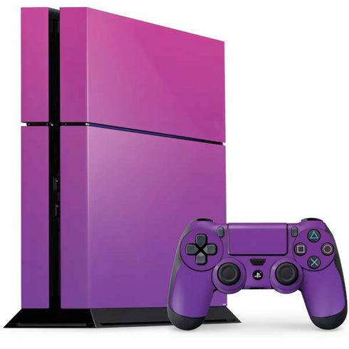Purple Ombre PS4 Console and Controller Bundle Skin