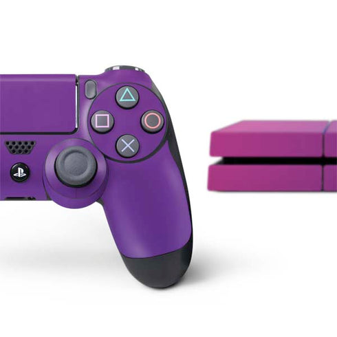 Purple Ombre PS4 Console and Controller Bundle Skin