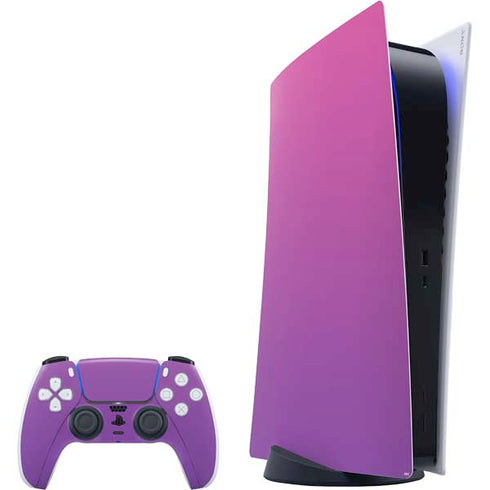 Purple Ombre PS5 Digital Edition Bundle Skin