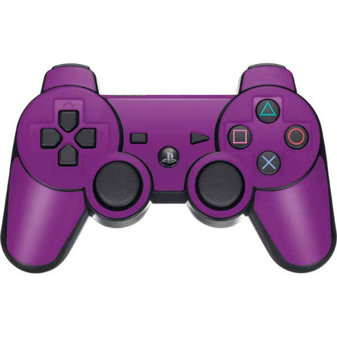 Purple Solid PS3 Dual Shock wireless controller Skin