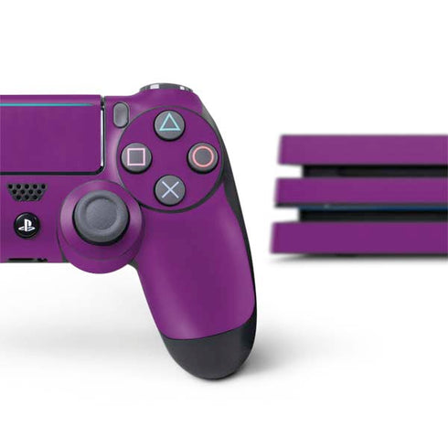Purple Solid PS4 Pro Bundle Skin