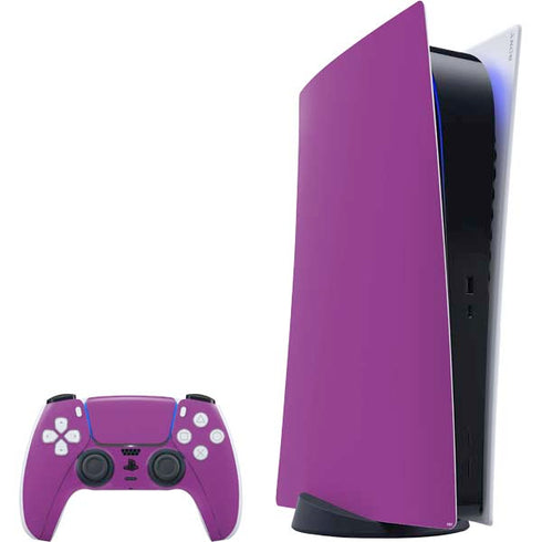 Purple Solid PS5 Digital Edition Bundle Skin