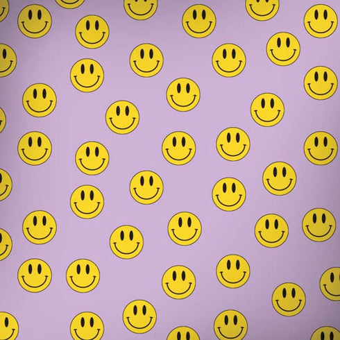 Purple Happy Face Pattern Dell Alienware Skin