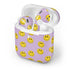 Purple Happy Face Pattern Apple AirPods 2 Skin