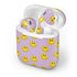 Purple Happy Face Pattern Apple AirPods Skin