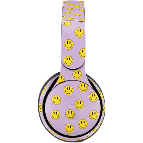 Purple Happy Face Pattern Beats Solo Pro Skin