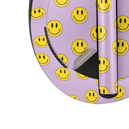 Purple Happy Face Pattern Bose Noise Cancelling Headphones 700 Skin