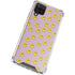Purple Happy Face Pattern Galaxy A12 Clear Case