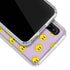 Purple Happy Face Pattern Galaxy A20 Clear Case
