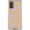 Purple Happy Face Pattern Galaxy A32 5G Clear Case