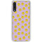 Purple Happy Face Pattern Galaxy A50 Clear Case