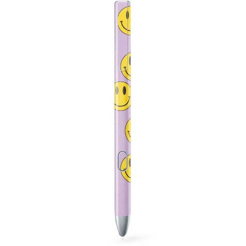 Purple Happy Face Pattern Galaxy Book 12in Skin