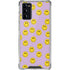 Purple Happy Face Pattern Galaxy Note20 5G Clear Case