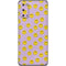 Purple Happy Face Pattern Galaxy S20 Skin