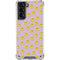 Purple Happy Face Pattern Galaxy S21 5G Clear Case