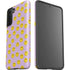 Purple Happy Face Pattern Galaxy S21 FE Pro Case