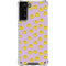 Purple Happy Face Pattern Galaxy S21 Plus 5G Clear Case
