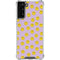 Purple Happy Face Pattern Galaxy S22 Plus Clear Case