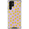 Purple Happy Face Pattern Galaxy S22 Ultra Clear Case