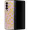 Purple Happy Face Pattern Galaxy Z Fold3 5G Skin