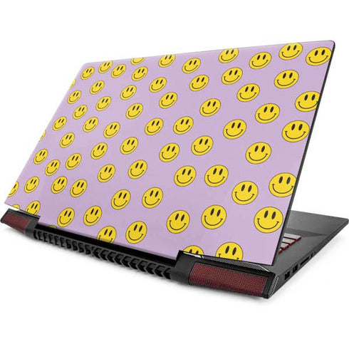 Purple Happy Face Pattern Lenovo IdeaPad Skin