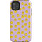 Purple Happy Face Pattern iPhone 11 Impact Case