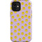 Purple Happy Face Pattern iPhone 12 Mini Impact Case