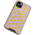 Purple Happy Face Pattern iPhone 13 Mini Clear Case