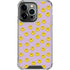 Purple Happy Face Pattern iPhone 13 Pro Clear Case