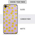 Purple Happy Face Pattern iPhone SE (2nd & 3rd Gen) Skin