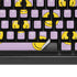 Purple Happy Face Pattern K95 RGB PLATINUM Mechanical Gaming Keyboard Skin
