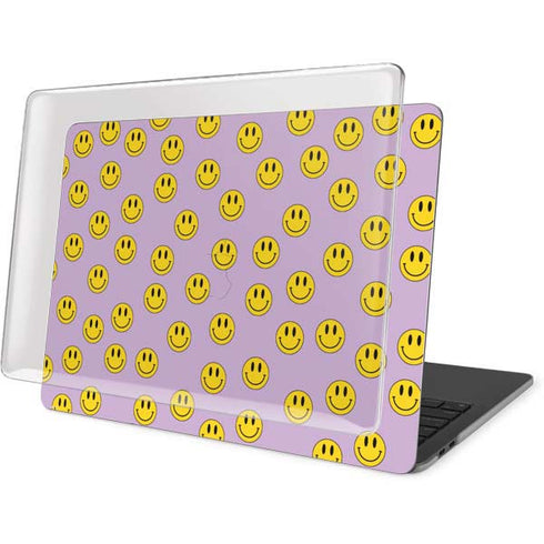 Purple Happy Face Pattern MacBook Pro 16in (2019-20) Case plus Skin