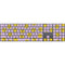 Purple Happy Face Pattern Magic Keyboard with Numeric Keypad Skin