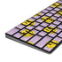 Purple Happy Face Pattern Magic Keyboard with Numeric Keypad Skin