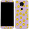 Purple Happy Face Pattern Moto E5 Plus Skin