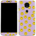 Purple Happy Face Pattern Moto E5 Plus Skin