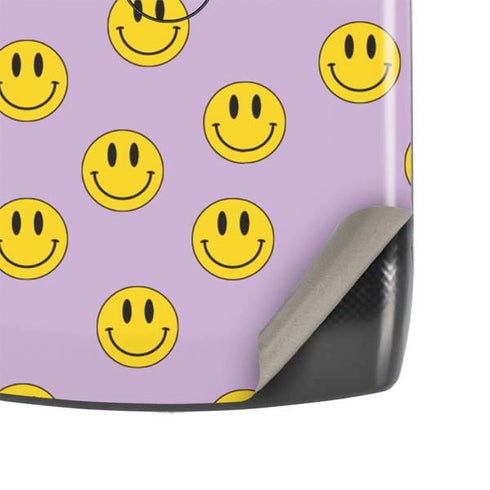 Purple Happy Face Pattern Motorola RAZR Skin