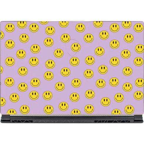 Purple Happy Face Pattern MSI GS65 Stealth Laptop Skin
