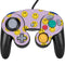 Purple Happy Face Pattern Nintendo GameCube Controller Skin