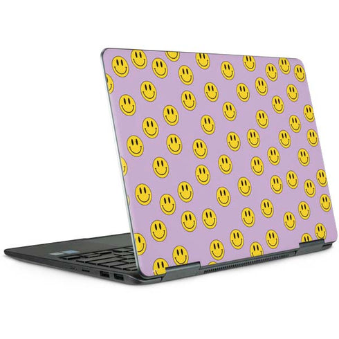 Purple Happy Face Pattern Notebook 9 Pro 13in (2017) Skin