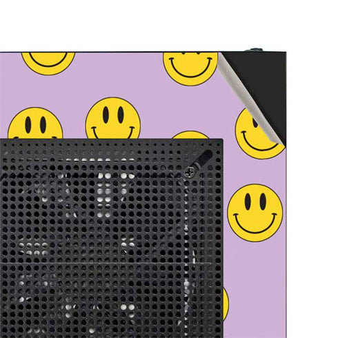 Purple Happy Face Pattern NZXT H510 Compact ATX Mid-Tower Case Skin