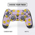 Purple Happy Face Pattern PS4 Pro/Slim Controller Skin