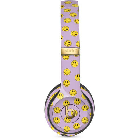 Purple Happy Face Pattern Studio Wireless 3 Skin