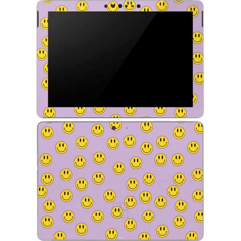Purple Happy Face Pattern Surface Go Skin