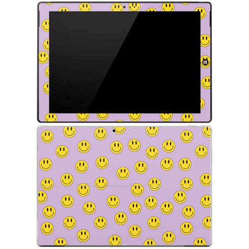 Purple Happy Face Pattern Surface Pro 3 Skin